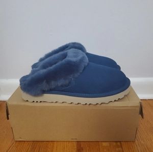 UGG Women's Cluggette Slippers Size 8 Ocean Blue New With Box